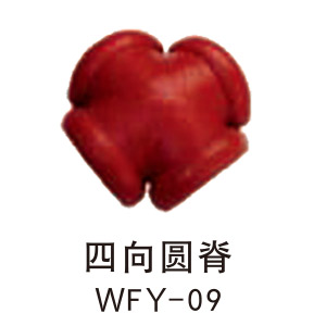 Four direction circular ridge